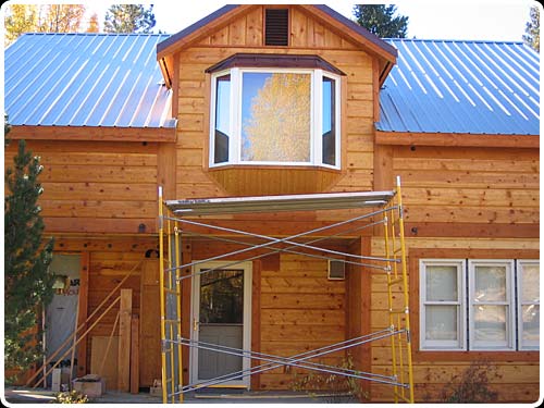 large image of the port orford tongue and groove siding installation