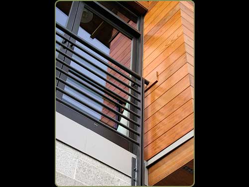 large image of the close up of redwood custom milled