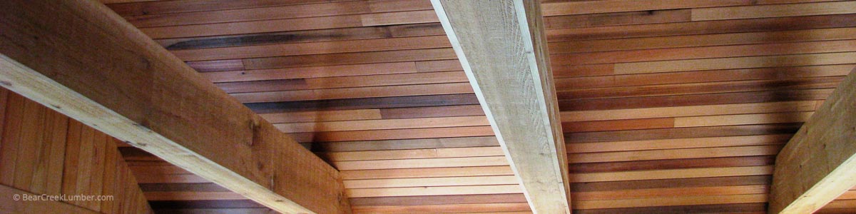 Western Red Cedar Interior Ceiling Paneling Products