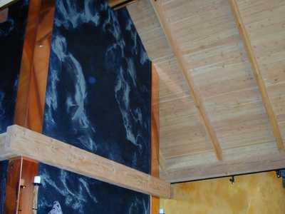 Douglas Fir Timbers, Douglas Fir Ceiling Paneling, and Cedar Peeled Logs (2)