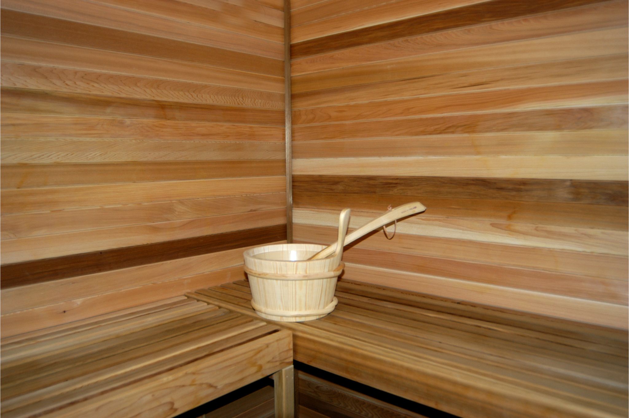 Red Cedar Interior Paneling Sauna