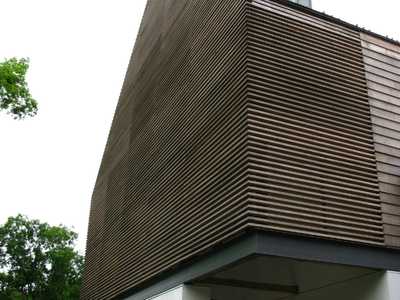 Weathered Western Red Cedar Bevel Siding and Slats Without Stain (4)