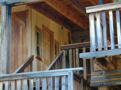 Weathered Western Red Cedar Siding, Trim, Beams, Soffits And Deck Railings Without Stain (2)