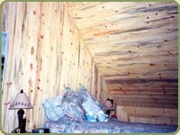 Blue Stain Pine Ceiling Paneling and Paneling